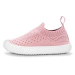 Jan & Jul Baby Early Walk Shoes for Boys Girls, Non-Slip Sneaker for Toddlers (Pale Pink, US Size 5)