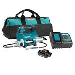 Makita DGP180SYX1 18V LXT Cordless Variable Speed Grease Gun Kit with Battery (1.5 Ah), Charger & Tool Bag