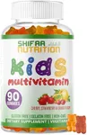 SHIFAA NUTRITION Halal Gummy Vitamins for Kids | 45-90 Days Supply | Has All Essential Kids Vitamins C, D, Zinc, A, E, B6, B12, Biotin | Non-GMO & Vegetarian | Free of Gluten, Gelatin, Peanut & Dairy