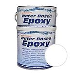 Damp Proof Epoxy Resin Water Based Paint for Garages, Walls, Basements and Tanks - 1L (White)