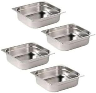 Set of 4 Half Size Food Pans Gastronorm for Chafing Dish Dishes Pan
