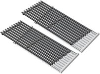 SafBbcue Cast Iron Cooking Grates and Infrared Emitter Replacement for Charbroil Infrared Grills 463241013 463243812 463246909 463262210 463270610 463273614 466241013 466247110