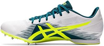 ASICS Unisex's Hyper MD 7 Track & Field Shoes, 8, White/Safety Yellow