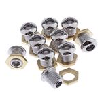 10pcs/pack 1/2" Die Cast Drum Air Vent Part For Bass Tom Snare Kit Build