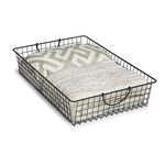 Spectrum Diversified Stowaway Basket, Under Bed Storage, Large, Industrial Gray