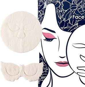 Self Care,Reusable Face Towel Mask Butterfly Design Eye Mask Set,Spa Facial Towels,Cold Hot Compress Facial Steamer Towel for Anti Aging Moisturizing Soothing Skin Care,Beauty Salon,Washable(2Pack)