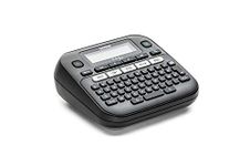 Brother PT-D210VP Label Maker, P-Touch Label Printer, Desktop, QWERTY Keyboard, Up to 12mm Labels, Includes Carry Case/AC Adapter/12mm Black on White Tape Cassette, UK Plug