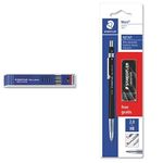 STAEDTLER Mars Carbon 4B Plastic Lead (Pack of 12) 780 C BKP6 Mars Technico Mechanical Pencil with HB Lead And Free Eraser