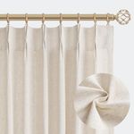 Aersas Natural Pinch Pleated Linen 