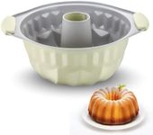 Boxiki Kitchen Premium Non-Stick Fluted Cake Pan - Ceramic Bakeware for Perfect Pound Cakes, Chocoflan & More - Durable & Easy Release