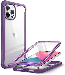 i-Blason Funda iPhone 12 Pro MAX 6.7inch [Ares] 360 Grados Carcasa con Protector de Pantalla Integrado para iPhone 2020 - Morado