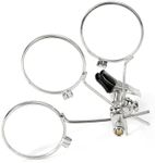 Jeweller's Eye Loupe 3.3X, 6.6X, 9.9X Triple Ocular Loupe Steampunk Lens Clip on Retro Magnifier Jewellery Making Repair Lightweight Magnifier