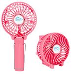 Mini Handheld Fan, VersionTech Foldable Personal Portable Desk Desktop Table Cooling Fan with USB Rechargeable Battery Operated Electric Fan for Office Room Outdoor Household Traveling(3 Speed, Pink)