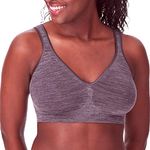 Bali Women's Comfort Revolution Wirefree Bra, Gravel Grey Heather, L