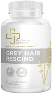 Gray Hair Rescind with Catalase, Saw Palmetto & Biotin – Anti Gray Hair Vitamins for Men & Women, PABA, Fo-Ti, Pantothenic Acid – Restores Natural Hair Color, Antiaging Hair Skin & Nails, 120 Capsules