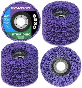 WelderElite Paint Stripping Discs 12-Pack, 4-1/2" Purple Strip Disc Wheel for Angle Grinder, Ideal for Paint, Rust, and Grime Removal, Metal and Wood Stripping