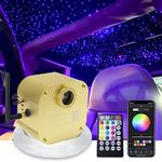 AMKI Twinkle 16w Fiber Optic Star Ceiling Light kit, 450pcs 0.03in 9.8ft Strands Starlight Headliner kit for Car Home Ceiling Decor Sound Activated Bluetooth/APP Remote Control RGBW Light Engine