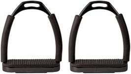 Perri's Jointed Stirrup Irons, Black, 4 3/4