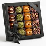 Andy Anand Chocolatier Gluten Free All Natural Truffles & Stuffed Dates Gift Box – Deliciously Healthy Embracing Nature's Goodness Perfect as Eid al Fitr Gift, Fresh flown from Turkey (24 Pcs 10.5 Oz)