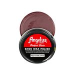 Angelus Perfect Stain Leather Shoe Wax Polish Red/Ox Blood for Leather Shoes And Boots Water Repellent - Oxblood Colour