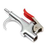 Blow Gun 1/4 PT and Hardware Portable Brass Zinc Material Compressor Tool air Blow Gun Dust Removing Pneumatic Nozzle Tool Clean Handy Compressor Duster Car Blower Cleaning Tool (Small Metal Gun)