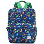 Kasqo Kids Backpack for Boys, Water-Resistant Toddler School Backpack Lightweight Preschool Kindergarten Bookbags Daycare Schoolbag with Chest Strap