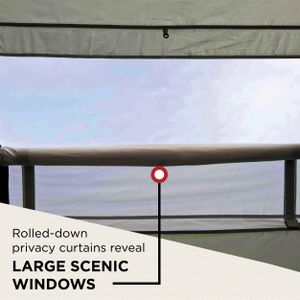 Coleman Coastline 4 Deluxe Tent – 4-Person Tube Tent, Green/Grey