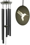 Hummingbird Outdoor Wind Chimes for Outside - 33" Tall, Tuned Melody, Memorial Gift for Mom/Grandma, Weather-Resistant, Perfect Decoration for Patio, Garden, Yard & Indoors