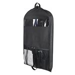 Zilink Garment Bags for Travel 43" Hanging Suit Bags for Men Travel with 2 Large Mesh Pockets and Clear Window, Black