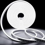 DOJI 5 Meter Led Neon Light,Rope Light,Strip Light,Waterproof Outdoor Flexible Strip Light with Adapater for Diwali,Christmas,Home Decoration. (White)