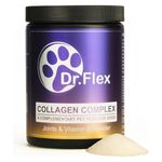 Dr. Flex Collagen Powder for Dogs | 300g Bovine & Marine Collagen | Joint & Mobility Support for All Dogs | High Strength Vitamin B Complex (B1 B2 B3 B5 B9 B12) | Aids Skin, Coat Health & Digestion
