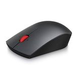 Lenovo 700 Wireless Laser Mouse, Black, 1600 dpi, 2.4 GHz Wireless via USB, 4-Way Scroll Wheel, Full-Size Ergonomic Design, Accurate Laser Sensor, Up to 24 Months Battery Life, GX30N77980