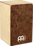 Meinl Percussion Snarecraft Cajon Box Drum with Internal Snares and Bass Tone for Acoustic Music — Made in Europe — Play with Your Hands, Baltic Birch, 2-Year Warranty, Burl Wood (SC100BW)