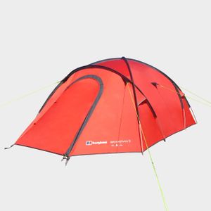 Berghaus Grampian 3-Person Dome Tent – Lightweight, 4-Season, Red