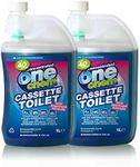 2 x One Chem Concentrated 2 in 1 PH Neutral Formula for Cassette Toilets