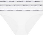 Calvin Klein Women’s 3 Pack Cotton Bikini Briefs with Stretch, White (White/White/White), M