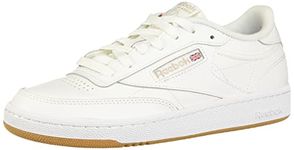 Reebok Women's Club C 85 Sneaker, White Light Grey Gum, 6.5 UK