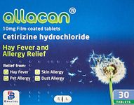 12 Months Supply Allacan Cetirizine Hayfever and Allergy Tablets 30 x 10 (30 x 2 in each box)