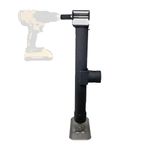 Trailer Valet JXS-5 Swivel Jack Pipe Mount - Drill Powered Option, 5K Capacity (Includes Free Drill Attachment)