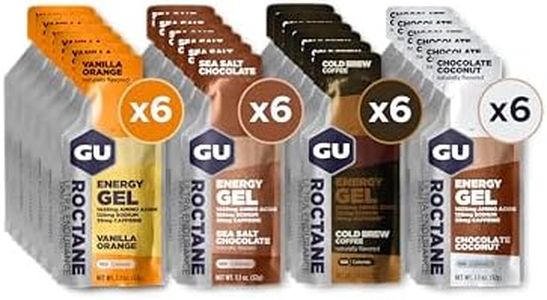 GU Energy Roctane Ultra Endurance Energy Gel, On-The-Go Sports Nutrition for Running, Biking, Hiking or Skiing, Assorted Indulgent Flavors, 24-Count