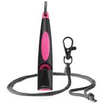 ACME 211.5 Alpha Dog Whistle Black/DG Pink, 5700Hz Long-Distance Recall Whistle for Retrievers & Labradors, With Lanyard, UK Made