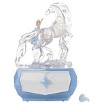 Disney Frozen 2 Elsa & Water Nokk Jewelry Box with Snowflake Ring, Color Changing Light, Plays “Into The Unknown”