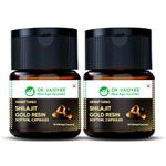 Dr Vaidya’s Shilajit Gold Resin Softgel Capsule | Improve Stamina & Performance | 100% Pure Himalayan Shilajit | No Known Side Effects | 30 capsules (Pack of 2)