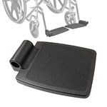 Universal Wheelchair Footplate Replacement, Leg Pedal Footrest Pad, 7/8" Tube Mount, Fits Most Wheelchair (1 pcs)