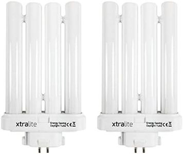 2 Pack Xtralite 27w Daylight Replacement Bulb for High Vision Reading Lamps, 4 Pin GX10Q-4 Quad Tube (6500k)