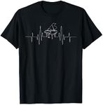 Funny Piano Heartbeat Keyboard For Piano Player Men Women T-Shirt