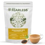 Fearless Tea Gold Blend 1872 Ctc Chai, 400 Gm | Kadak Assam Chai Patti | Premium Black Tea Powder, Darjeeling Long Leaves | Organic Taste, Strong Aroma & Natural Colour | Fresh Loose Leaf