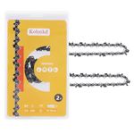 Kohnkdllc Pack of 2 14 inch Chainsaw Chains 3/8 LP .050 Inch 52 Drive Links fits for Craftsman Poulan Ryobi Homelite Echo