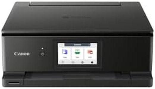 Canon PIXMA TS8750 Multifunktionsdrucker 3in1 (Tintenstrahl,Drucken, Kopieren, Scannen, A4, 10,8 cm Touch LCD, WLAN, Duplexdruck, 2 Papierzuführungen, 2 x 100 Blatt, 6 Separate Tinten) schwarz