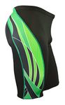 Adoretex Mens Side Wings Swim Jammer Swimwear (MJ009) - Black/Green - 32